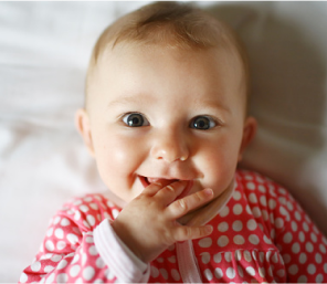 Baby laughing