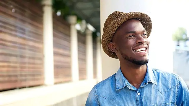 Man smiling