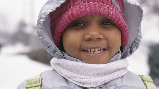 Girl smiling