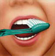 brushing teeth